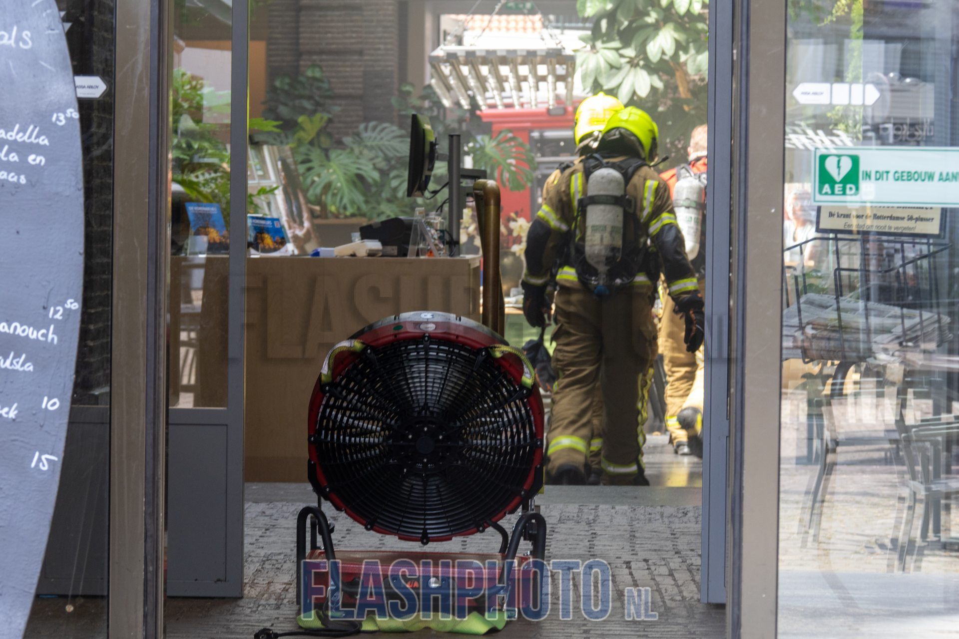 Brand in bibliotheek
